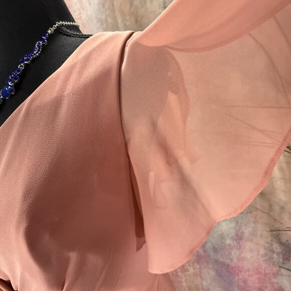 ๐Celebrate DB Studio Flutter Sleeve Formal - Bridesmaid - Prom Maxi Dress - Picture 5 of 15